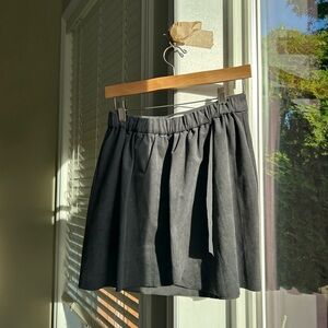 aritzia wilfred nescher faux suede skirt